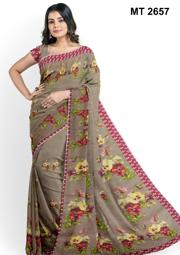 New Designed Digital Printed Saree For Women's