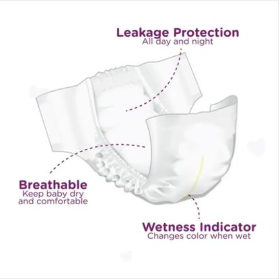SMC Smile Belt System Baby Diaper (Size-M) (4-9kg) (26Pcs)