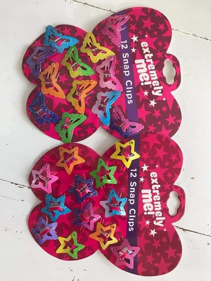 Multicolor Snap Clip Set