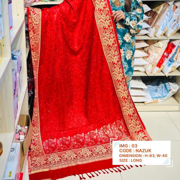 Kashmiri Pashmina (Nazuk) Organic cotton shawl