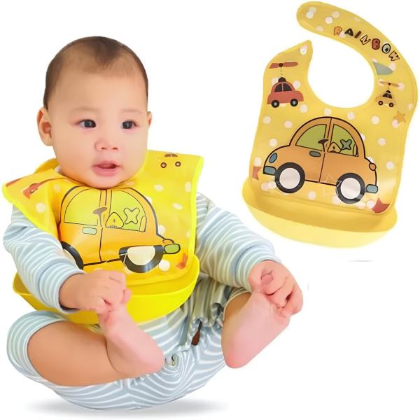 Silicone Baby Bibs With Soft Plastic Tray Detachable