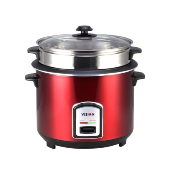 VISION Rice Cooker 3.0 Ltr 100 SS Red