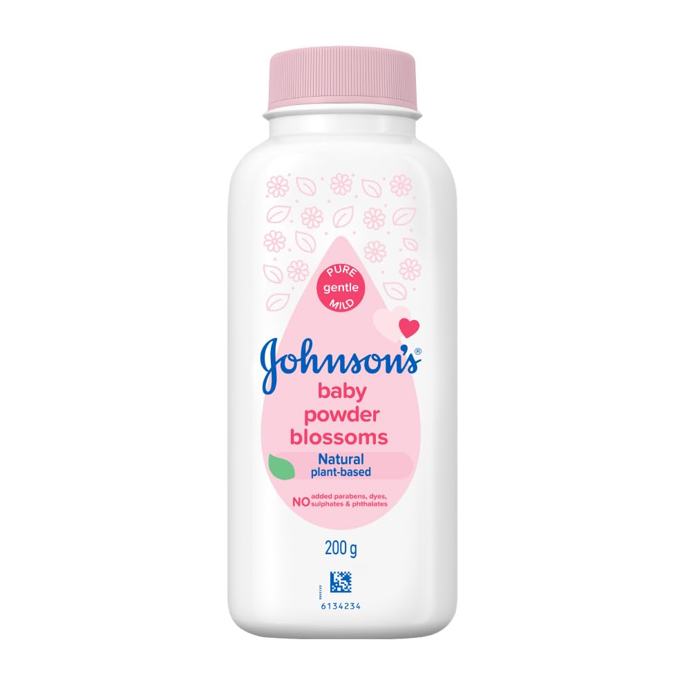 Johnson's Baby Powder Blossom Natural Plant-Based 200 gm