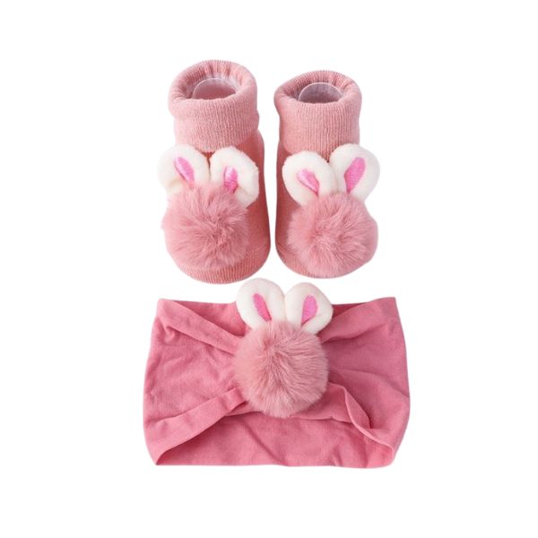 Newborn Baby Socks Headband Gift Set
