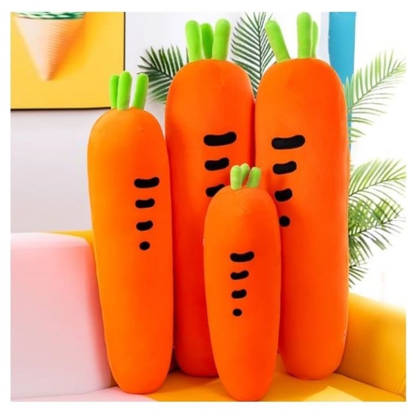 Carrot Cuddle Plush Pillow for Kids