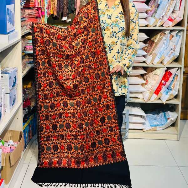 Kashmiri Pashmina (Saira) Organic cotton shawl