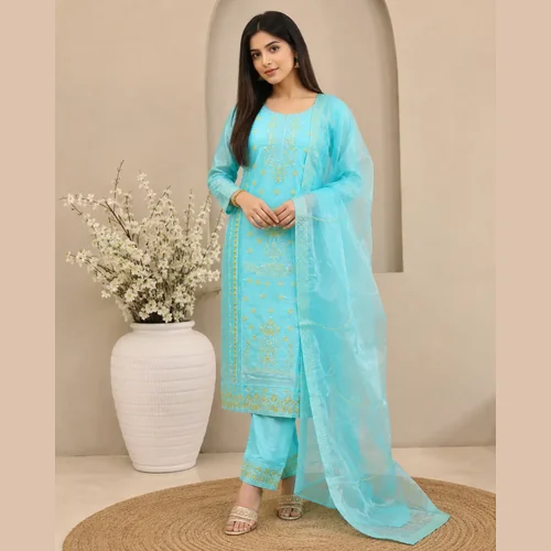 Exclusive Embroidered Three Piece(296)-