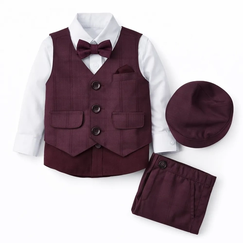Formal Suit(4 pcs) Set For Kids(M&W)-